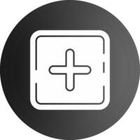 Plus Solid black Icon vector