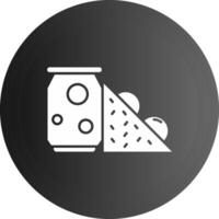 Food Solid black Icon vector