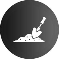 Trowel Solid black Icon vector