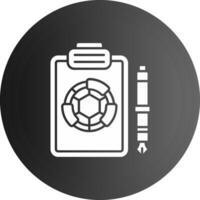 Report Solid black Icon vector