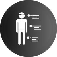 Person Solid black Icon vector