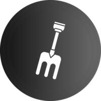 Fork Solid black Icon vector