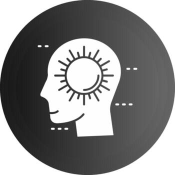 Positive Solid black Icon vector