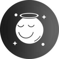 Angel Solid black Icon vector