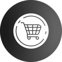 Shopping cart Solid black Icon vector