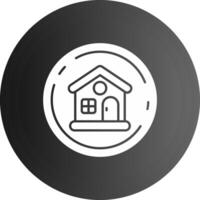 hogar sólido negro icono vector
