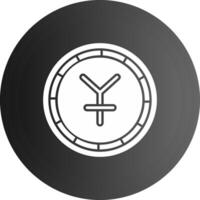 Yen Solid black Icon vector