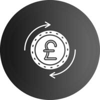 Pound Solid black Icon vector