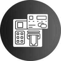 Atm Solid black Icon vector