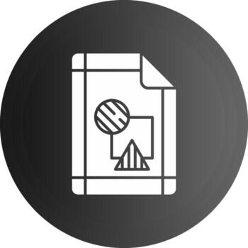 margen sólido negro icono vector