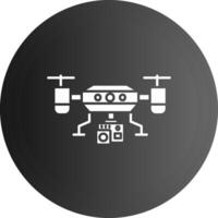 Camera drone Solid black Icon vector