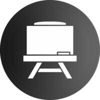 Chalkboard Solid black Icon vector