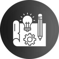 Blueprint Solid black Icon vector