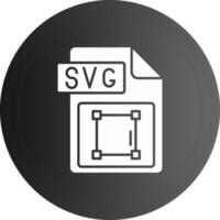 Svg file format Solid black Icon vector