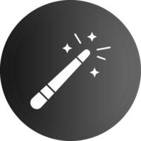 Magic wand Solid black Icon vector