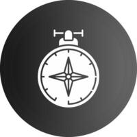 Compass Solid black Icon vector