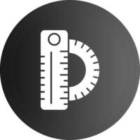 Ruler Solid black Icon vector