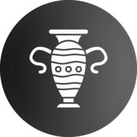 Vase Solid black Icon vector