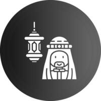 Arabic Solid black Icon vector