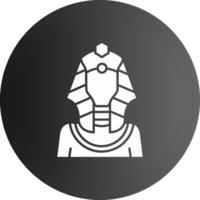 pharaoh Solid black Icon vector