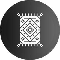 Rug Solid black Icon vector