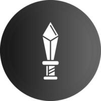 Dagger Solid black Icon vector