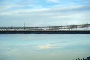 Fatih Sultan Mehmet bridge view from Istanbul Bosphorus cruise photo