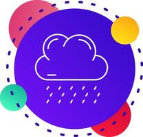 Rainy Abstrat BG Icon vector