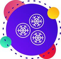 Snowball Abstrat BG Icon vector