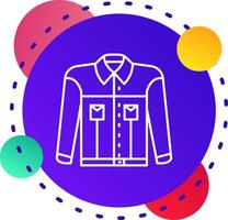 chaqueta abstraer bg icono vector