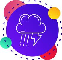 Thunder strom Abstrat BG Icon vector