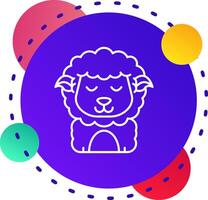 Happy Abstrat BG Icon vector