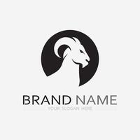 Goat Logo Template vector icon