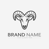 Goat Logo Template vector icon