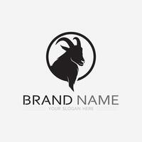 Goat Logo Template vector icon