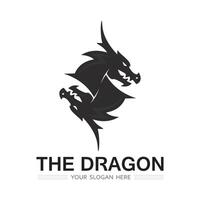 Dragon vector icon illustration