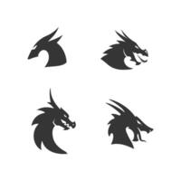 Dragon vector icon illustration