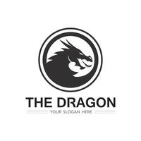 Dragon vector icon illustration