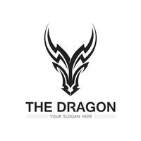 Dragon vector icon illustration