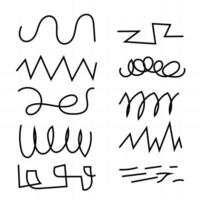 Vector Set of hand drawn lines and dividers