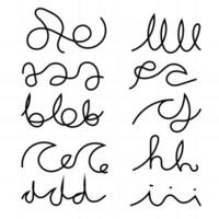 Vector Set of hand drawn lines and dividers