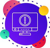 Error Abstrat BG Icon vector