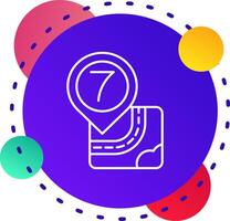Seven Abstrat BG Icon vector