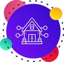 House Abstrat BG Icon vector