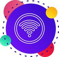 Wifi Abstrat BG Icon vector