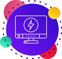 Energy Abstrat BG Icon vector