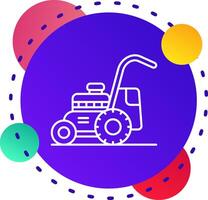 Mower Abstrat BG Icon vector