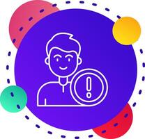 Error Abstrat BG Icon vector