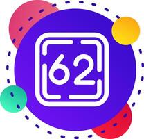 Sixty Two Abstrat BG Icon vector