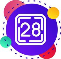 Twenty Eight Abstrat BG Icon vector